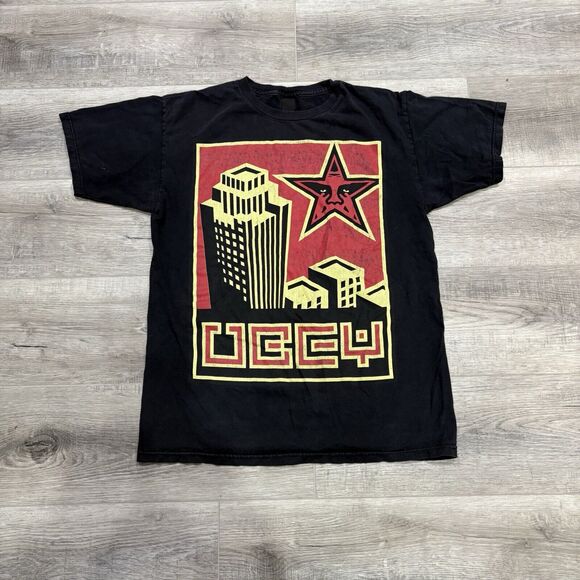 Vintage Obey Shirt Building Y2K Size Medium King Kong Gorilla Graphic - Picture 1 of 4